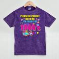 Please Be Patient With Me I'm From The 1900s Retro Vibes Premium Mineral Wash Tshirts Mineral Purple