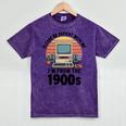 Please Be Patient I'm From The 1900s Retro Vintage Computer Mineral Wash Tshirts Mineral Purple