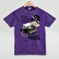 Please Be Patient I'm From The 1900s Sarcastic Joke Premium Tri-Blend Mineral Wash Tshirts Mineral Purple