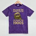 Please Be Patient With Me I'm From The 1900s Steam Train Mineral Wash Tshirts Mineral Purple