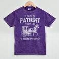 Please Be Patient With Me I'm From The 1900s Vintage Horse Premium Mineral Wash Tshirts Mineral Purple