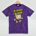 Please Be Patient With Me I'm From The 1900s Vintage Radio Mineral Wash Tshirts Mineral Purple