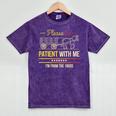 Please Be Patient With Me I'm From The 1900s Vintage Sarcasm Premium Mineral Wash Tshirts Mineral Purple
