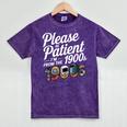 Please Be Patient I'm From The 1900s Vintage Tech Graphic Mineral Wash Tshirts Mineral Purple