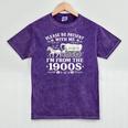 Please Be Patient With Me I'm From The 1900s Women's Mineral Wash Tshirts Mineral Purple