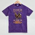 Please Be Patient With Mee I'm From The 1900s Minimalist Premium Mineral Wash Tshirts Mineral Purple