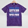 Police Officer Saying Academy Graduation Women Men Mineral Wash Tshirts Mineral Purple