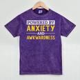 Powered By Anxiety And Awkwardness Social Anxiety Introverts Mineral Wash Tshirts Mineral Purple Powered By Anxiety And Awkwardness Social Anxiety Introverts Mineral Wash Tshirts Mineral Purple