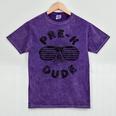 Pre-K Dude Shirt Boy Girl Graduation Back To School Mineral Wash Tshirts Mineral Purple