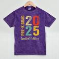 Pre-K Grad 2025 Pre-K Kids Prek Graduation Mineral Wash Tshirts Mineral Purple