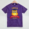 Pre-K Graduation 2018 Cute Owl Mineral Wash Tshirts Mineral Purple