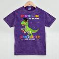 Pre k Graduation We Are Done Class 2023 Pre-k Dinosaur Boys Mineral Wash Tshirts Mineral Purple
