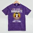 Pre K Graduation Shirt 2019 PreSchool Graduate Toddler Mineral Wash Tshirts Mineral Purple