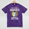 Pre K Graduation Shirts Shark Grad Toddler Mineral Wash Tshirts Mineral Purple