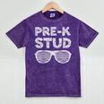 Pre-K Stud Shirt Boy Girl PreK Back To School Graduation Mineral Wash Tshirts Mineral Purple