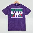 Pre-School Nailed It Shirt Graduation T Shirt Mineral Wash Tshirts Mineral Purple