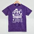 Preschool 2022 Graduate Pandemicstyle Prek3 Prek4 Graduation Mineral Wash Tshirts Mineral Purple