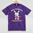 Preschool Graduate Kids T Shirt Pre-K Graduation Mineral Wash Tshirts Mineral Purple