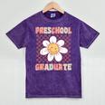 Preschool Graduation Graduate Cute Groovy Last Day Of Pre K Mineral Wash Tshirts Mineral Purple