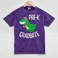 Preschool Graduation Preschooler Dinosaur Pre-K Dino Kids Mineral Wash Tshirts Mineral Purple