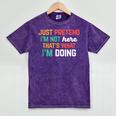 Pretend I Am Not Here That's What I'm Doing Introvert Mineral Wash Tshirts Mineral Purple