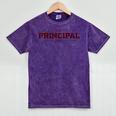 This Is My Principal Shirt Graduation T-Shirt Mineral Wash Tshirts Mineral Purple