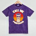 Professor Graduation For PhD Degree Doctor University Mineral Wash Tshirts Mineral Purple
