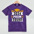 Prom Squad 2024 High School Graduation Party Premium Mineral Wash Tshirts Mineral Purple