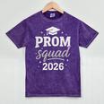 Prom Squad 2026 Graduation Friends Mineral Wash Tshirts Mineral Purple