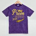 Prom Squad Graduation Class Of 2025 Party Mineral Wash Tshirts Mineral Purple