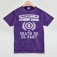 Property Of Student Loans College Graduation Shirt Mineral Wash Tshirts Mineral Purple