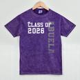 Proud Abuela Of A 2026 Graduate Grad Senior Graduation Mineral Wash Tshirts Mineral Purple