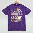 Proud Abuela Of a Class Of 2025 Graduate Senior Graduation Mineral Wash Tshirts Mineral Purple