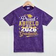Proud Abuelo Of a Class Of 2026 Graduate Senior Graduation Mineral Wash Tshirts Mineral Purple