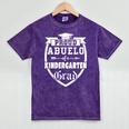 Proud Abuelo Of a Kindergarten Grad Grandpa Graduation Shirt Mineral Wash Tshirts Mineral Purple