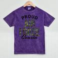 Proud Air Force Cousin Deployment Homecoming Graduation USAF Mineral Wash Tshirts Mineral Purple