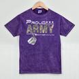 Proud Army Brother-In-Law US Army Graduation Brother-In-Law Mineral Wash Tshirts Mineral Purple