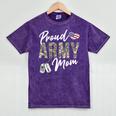 Proud Army Mom Army Graduation Mom US Army Mom Mineral Wash Tshirts Mineral Purple