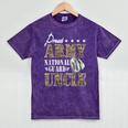 Proud Army National Guard Uncle National Guard Graduation Mineral Wash Tshirts Mineral Purple