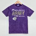 Proud Army Stepmom Army Graduation Stepmom US Army Stepmom Mineral Wash Tshirts Mineral Purple