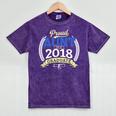 Proud Aunt Of 2018 Graduate Shirt Graduation Grad Mineral Wash Tshirts Mineral Purple