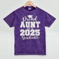 Proud Aunt Of a 2025 Graduate Grad Prom Senior Graduation Premium Tri-Blend Mineral Wash Tshirts Mineral Purple