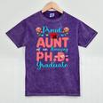 Proud Aunt Of An Amazing PhD Graduate Family Graduation Mineral Wash Tshirts Mineral Purple