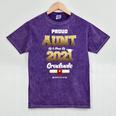 Proud Aunt Of Class Of 2021 T Shirt Class 2021 Graduation Mineral Wash Tshirts Mineral Purple