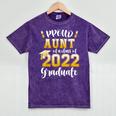 Proud Aunt Of a Class Of 2022 Graduate Graduation 2022 Women Mineral Wash Tshirts Mineral Purple