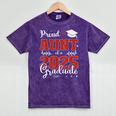 Proud Aunt Of a Class Of 2025 Graduate For Graduation Mineral Wash Tshirts Mineral Purple