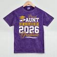 Proud Aunt Of A Class Of 2026 Graduate Senior Graduation 26 Mineral Wash Tshirts Mineral Purple