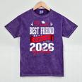 Proud Best Freind Of a Class Of 2026 Graduate For Graduation Premium Mineral Wash Tshirts Mineral Purple