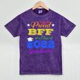 Proud Bff Of 2022 Graduate Class 2022 Graduation Family Mineral Wash Tshirts Mineral Purple