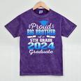 Proud Big Brother Of 5th Grade Graduate 2024 Graduation Mineral Wash Tshirts Mineral Purple